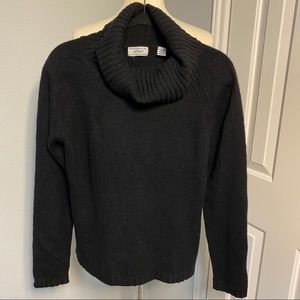 Lord & Taylor Cashmere Black Turtleneck Sweater Size Large